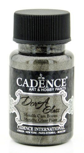 Cadence - Dora - Metallic Glas Verf - Antraciet - 50 ml (3138)