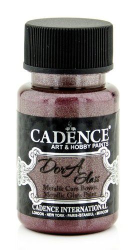 Cadence - Dora - Metallic Glas Verf - Bright Maroon - 50 ml (3157)