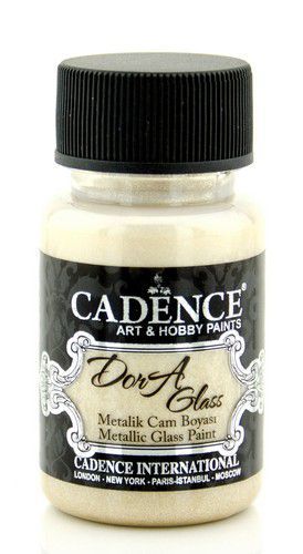 Cadence - Dora - Metallic Glas Verf - Platina - 50 ml (3137)