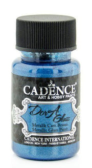 Cadence - Dora - Metallic Glas Verf - Blauw - 50 ml (3134)