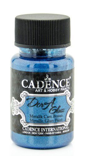 Cadence - Dora - Metallic Glas Verf - Blauw - 50 ml (3134)
