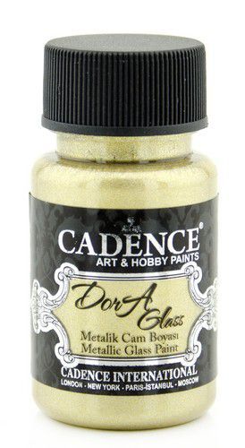 Cadence - Dora - Metallic Glas Verf - Witgoud - 50 ml (3148)