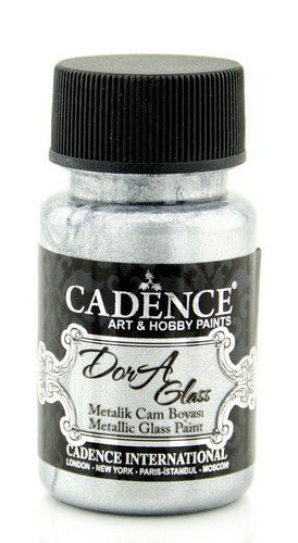 Cadence - Dora - Metallic Glas Verf - Zilver - 50 ml (3132)