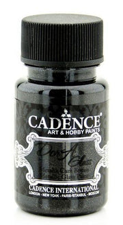 Cadence - Dora - Metallic Glas Verf - Zwart - 50 ml (3131)