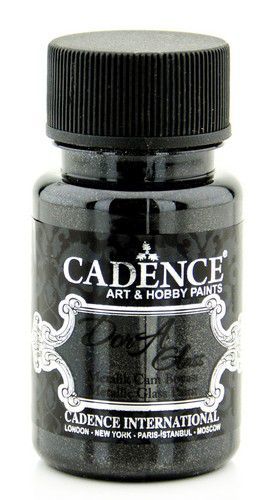 Cadence - Dora - Metallic Glas Verf - Zwart - 50 ml (3131)