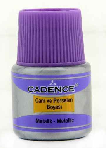 Cadence - Glas- en Porseleinverf Metallic - Zilver - 45 ml (0071) *