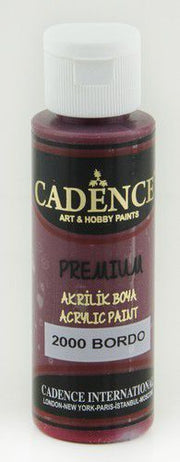 Cadence - Premium acrylverf - Bordeaux rood - 70ml (2000)