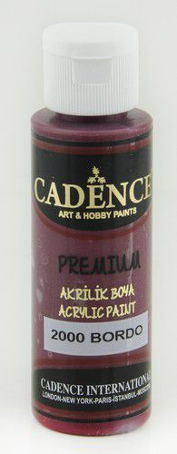 Cadence - Premium acrylverf - Bordeaux rood - 70ml (2000)