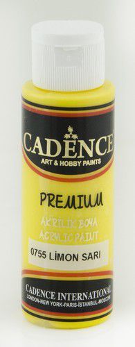Cadence - Premium acrylverf - Citroen geel - 70 ml (0755)
