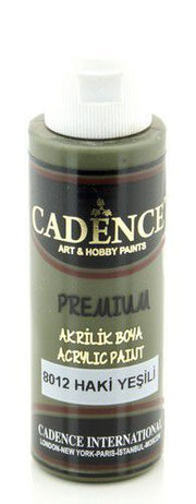Cadence - Premium acrylverf - Khaki groen - 70ml (8012)