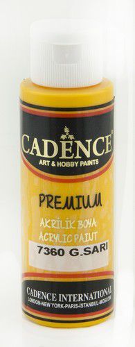 Cadence - Premium acrylverf - Zonnegeel - 70 ml (7360)