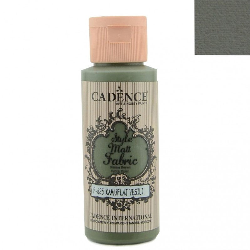 Cadence Style matt - textiel verf - Camouflage Green - 59ml - F625