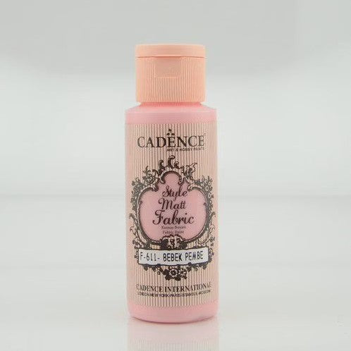 Cadence Style matt - textiel verf - Pastel Pink - 59ml - F610