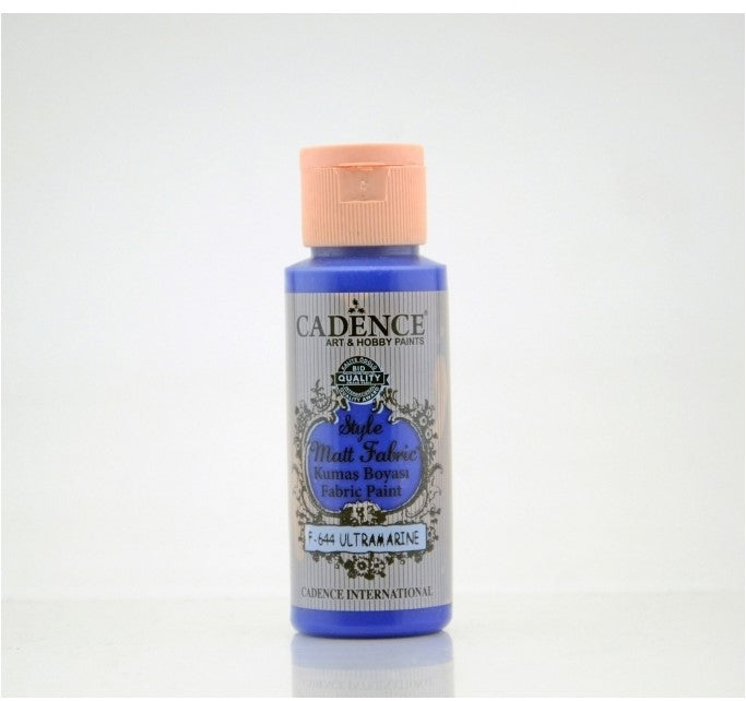 Cadence Style matt - textiel verf - Ultramarine - 59ml - F644