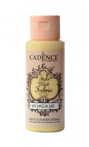 Cadence Style matt - textiel verf - Vanilla Yellow - 59ml - F604