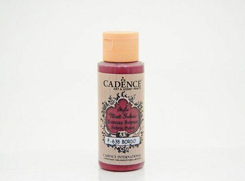 Cadence Style matt - textiel verf - Bordeaux - 59ml - F638