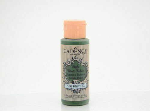 Cadence Style matt - textiel verf - Donkergroen - 59ml - F646