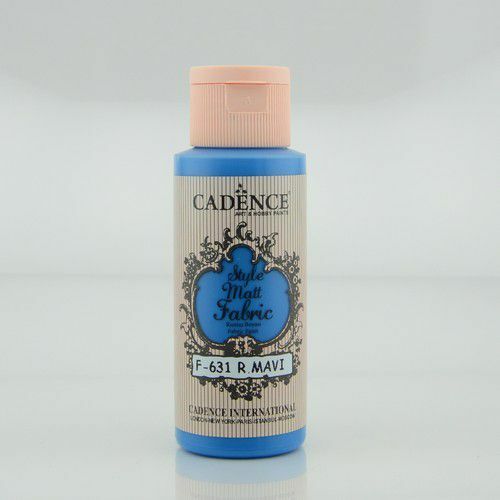 Cadence Style matt - textiel verf - Koningsblauw - 59ml - F631