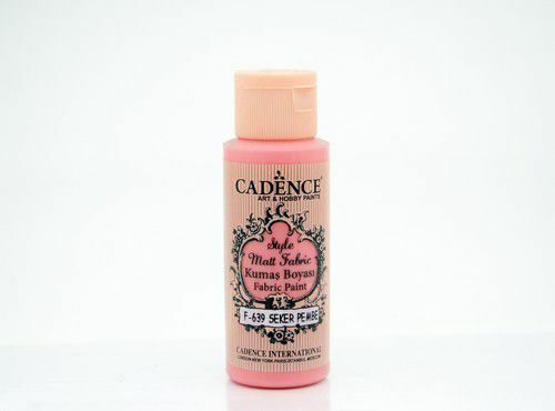Cadence Style matt - textiel verf - Suikerroze - 59ml - F639