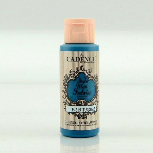Cadence Style matt - textiel verf - Turkoois - 59ml  - F619