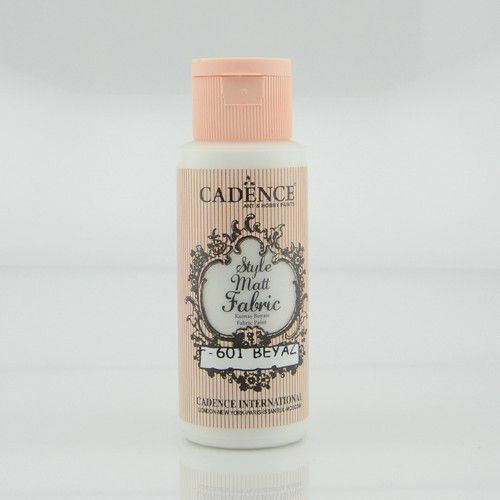 Cadence - Style matt - textiel verf - Wit - 59ml - F601