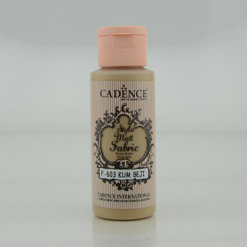 Cadence - Style matt - textiel verf - Zandbeige - 59ml - F603