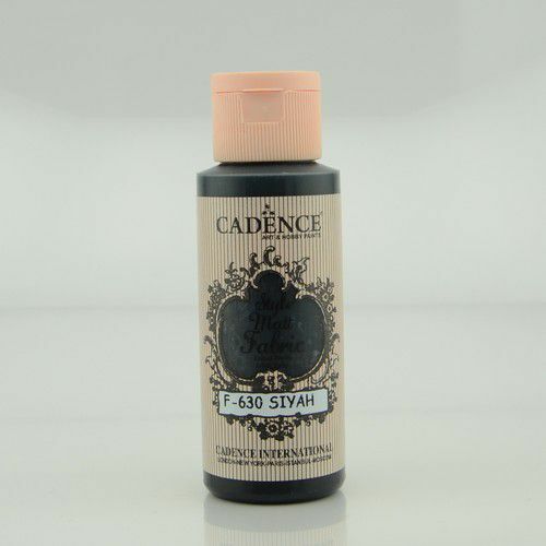 Cadence Style matt - textiel verf - Zwart - 59ml - F630