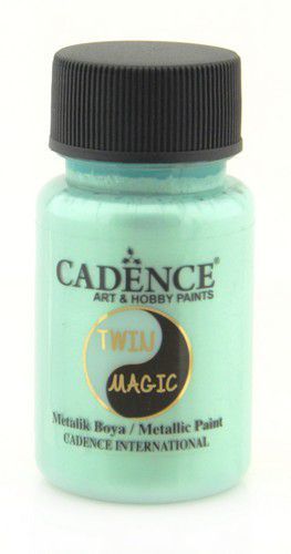 Cadence - Twin Magic Acrylverf - Metallic - Gold  Aqua -  50 ml (0019) *