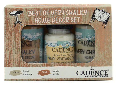 Cadence Very Chalky Home Decor set Kasjmier - Veneto 01 002 0009 909050 90+90+50 ml (0009) CH33 *