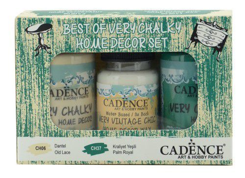 Cadence Very Chalky Home Decor set Old lace - Palm Royal 01 002 0005 909050 90+90+50 ml (301260/1005) CH06 *