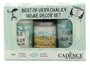 Cadence Very Chalky Home Decor set Puur wit - Mold - groen 01 002 0001 909050 90+90+50 ml (0001) CH02 *