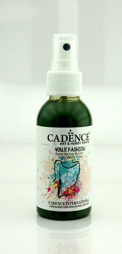 Cadence - Fashion Spray Fabric Paint  - Bladgroen - 100ml (1113)  *