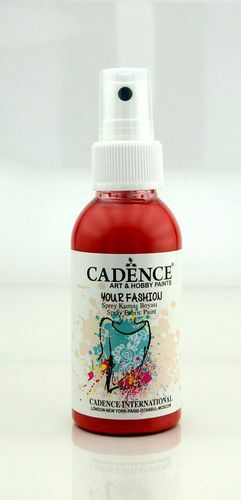 Cadence - Fashion Spray Fabric Paint - Scharlaken-rood - 100ml (1107) *
