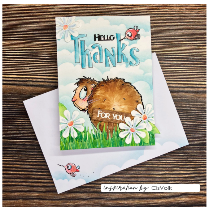 Vaessen Creative • Clear Stamps Guinea Pigs 4 by Carla Creates (CAR0006)