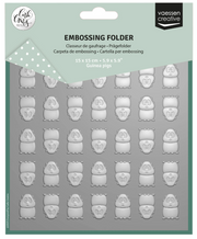 Vaessen Creative • Embossing Folder Guinea Pigs by Carla Creates 15x15cm (CAR0007) *