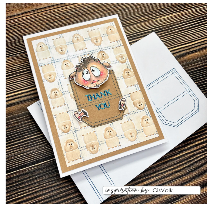 Vaessen Creative • Embossing Folder Guinea Pigs by Carla Creates 15x15cm (CAR0007) *