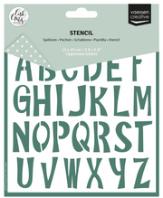Vaessen Creative • Sjabloon Uppercase Letters by Carla Creates 15x15cm (CAR0008) *