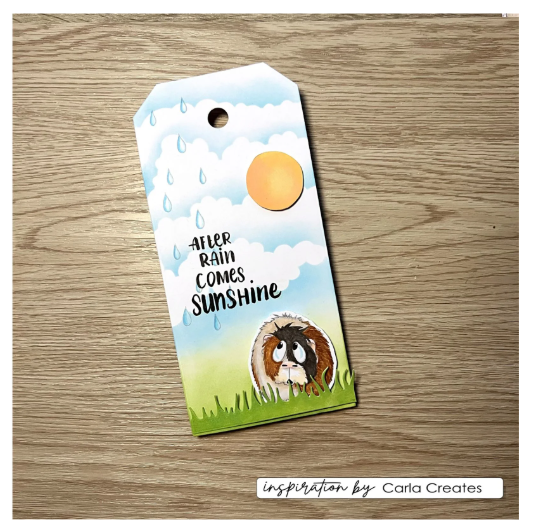 Vaessen Creative • Maskersjabloon Sun & Clouds by Carla Creates 14x14cm (CAR0010) *