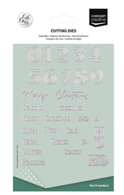 Vaessen Creative • Snijmallen Cijfers & Kerstgroeten 29st. (CAR0101)