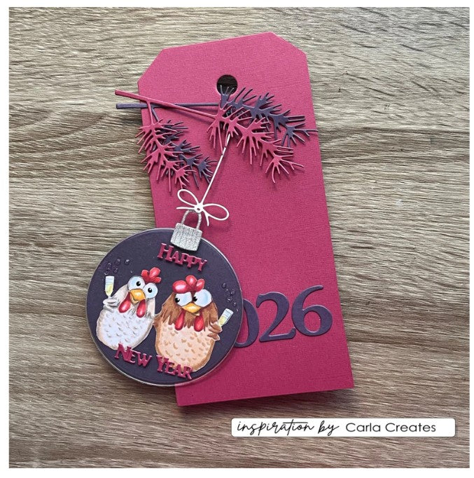 Vaessen Creative • Snijmallen Cijfers & Kerstgroeten 29st. (CAR0101)