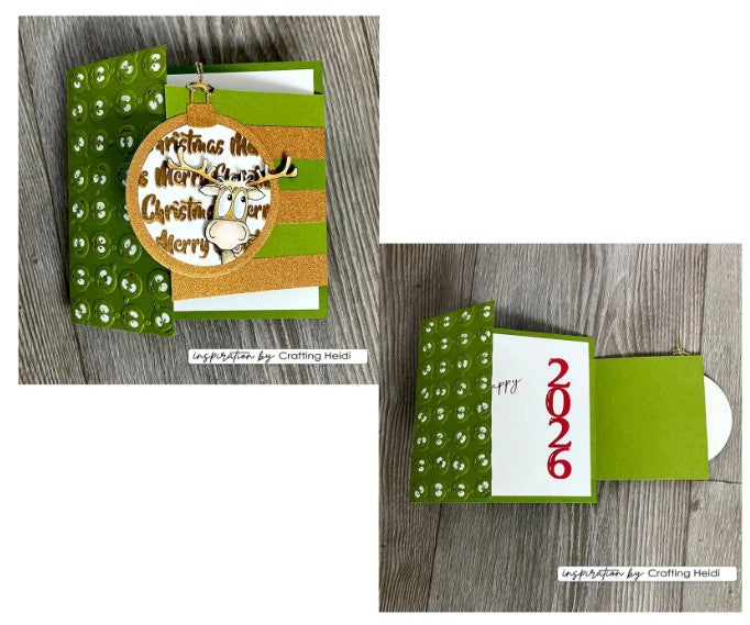 Vaessen Creative • Snijmallen Cijfers & Kerstgroeten 29st. (CAR0101)