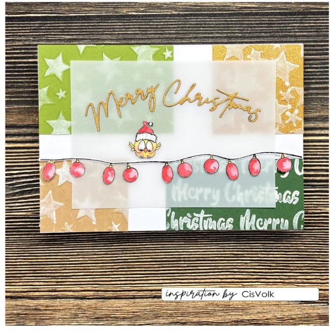 Vaessen Creative • Snijmallen Cijfers & Kerstgroeten 29st. (CAR0101)