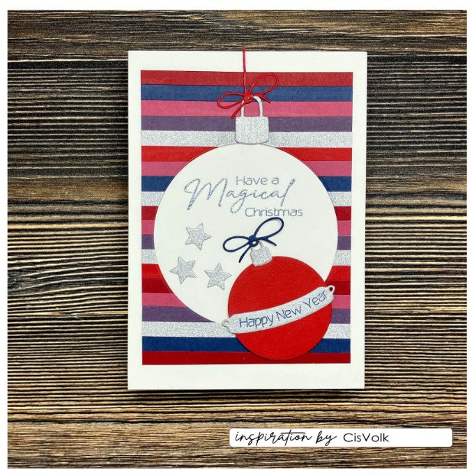 Vaessen Creative • Snijmallen Cijfers & Kerstgroeten 29st. (CAR0101)