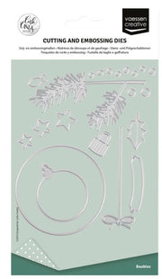 Vaessen Creative • Snij- en Embossingmallen Kerstdecoraties 15st. (CAR0102)