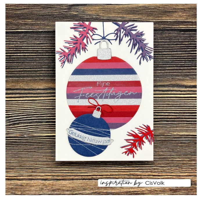 Vaessen Creative • Snij- en Embossingmallen Kerstdecoraties 15st. (CAR0102)