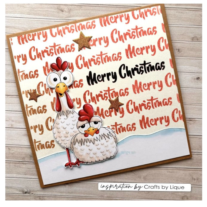 Vaessen Creative • Clear Stamps Kerstkippen 1 12st. (CAR0103)