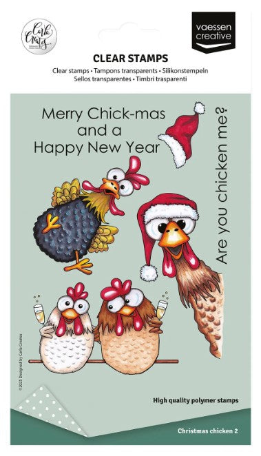 Vaessen Creative • Clear Stamps Kerstkippen 2 10st. (CAR0104)