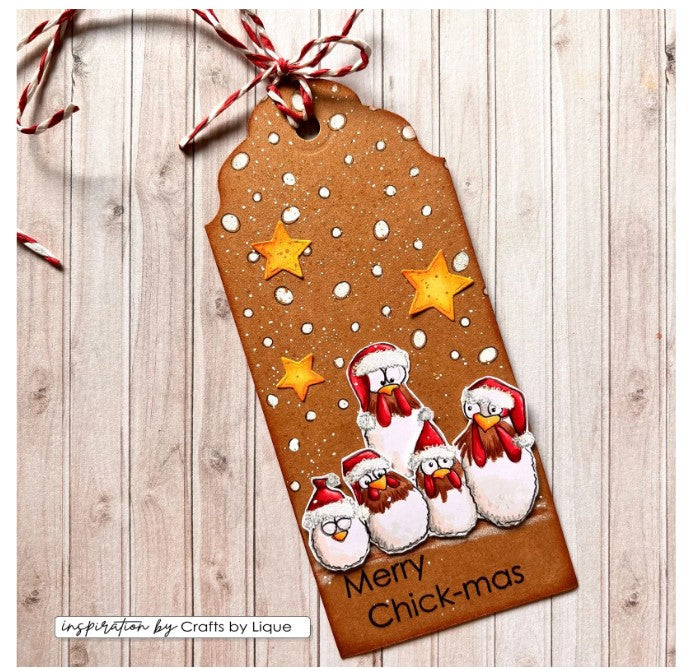 Vaessen Creative • Clear Stamps Kerstkippen 2 10st. (CAR0104)