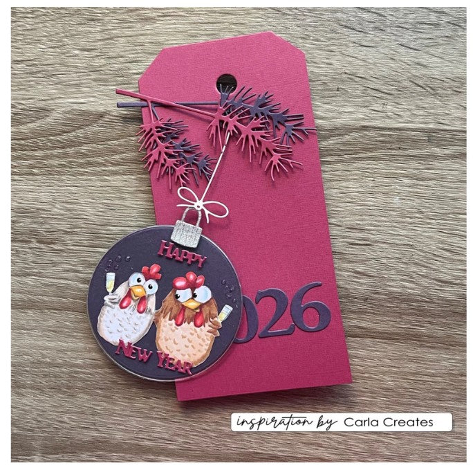 Vaessen Creative • Clear Stamps Kerstkippen 2 10st. (CAR0104)