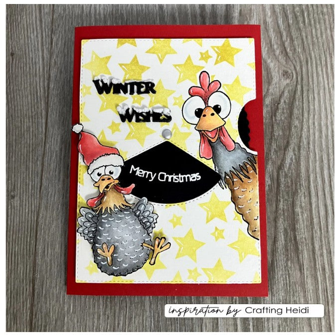 Vaessen Creative • Clear Stamps Kerstkippen 2 10st. (CAR0104)
